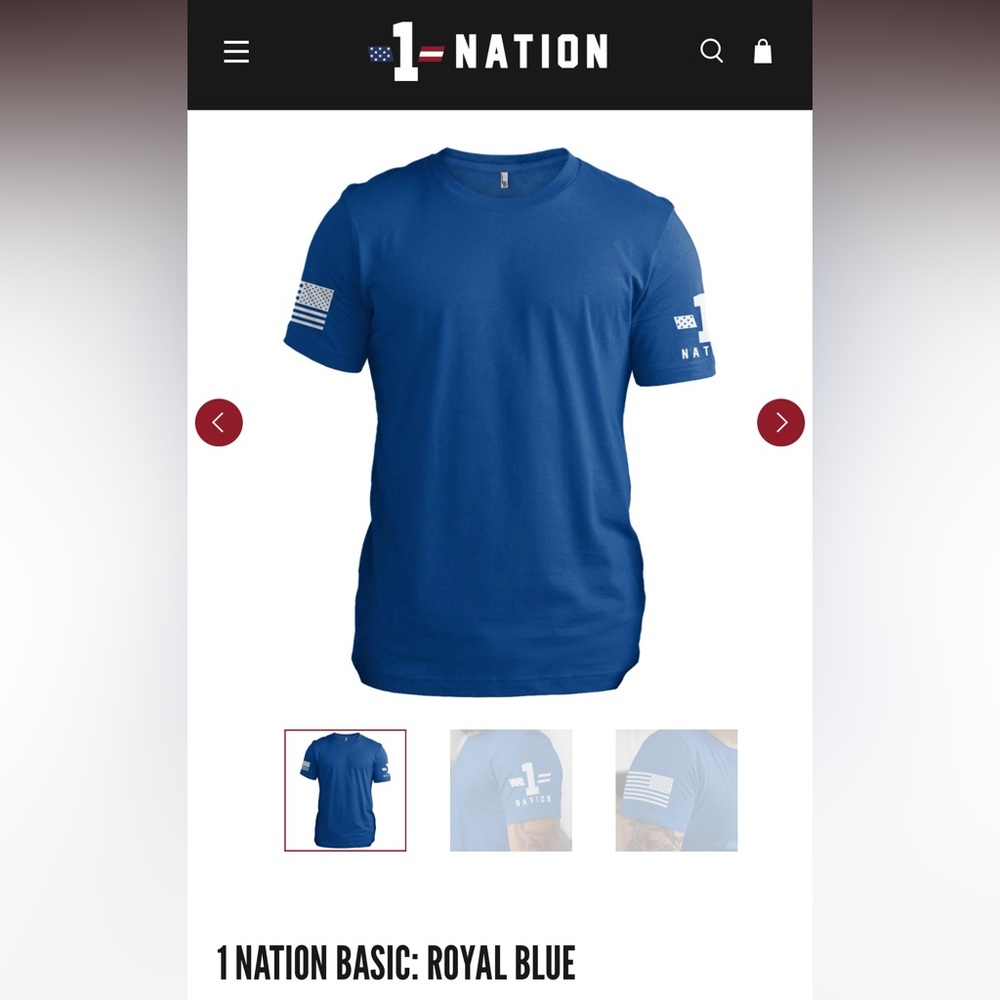 New Men’s 1Nation TShirt XL https://www.1nationdesign.com/